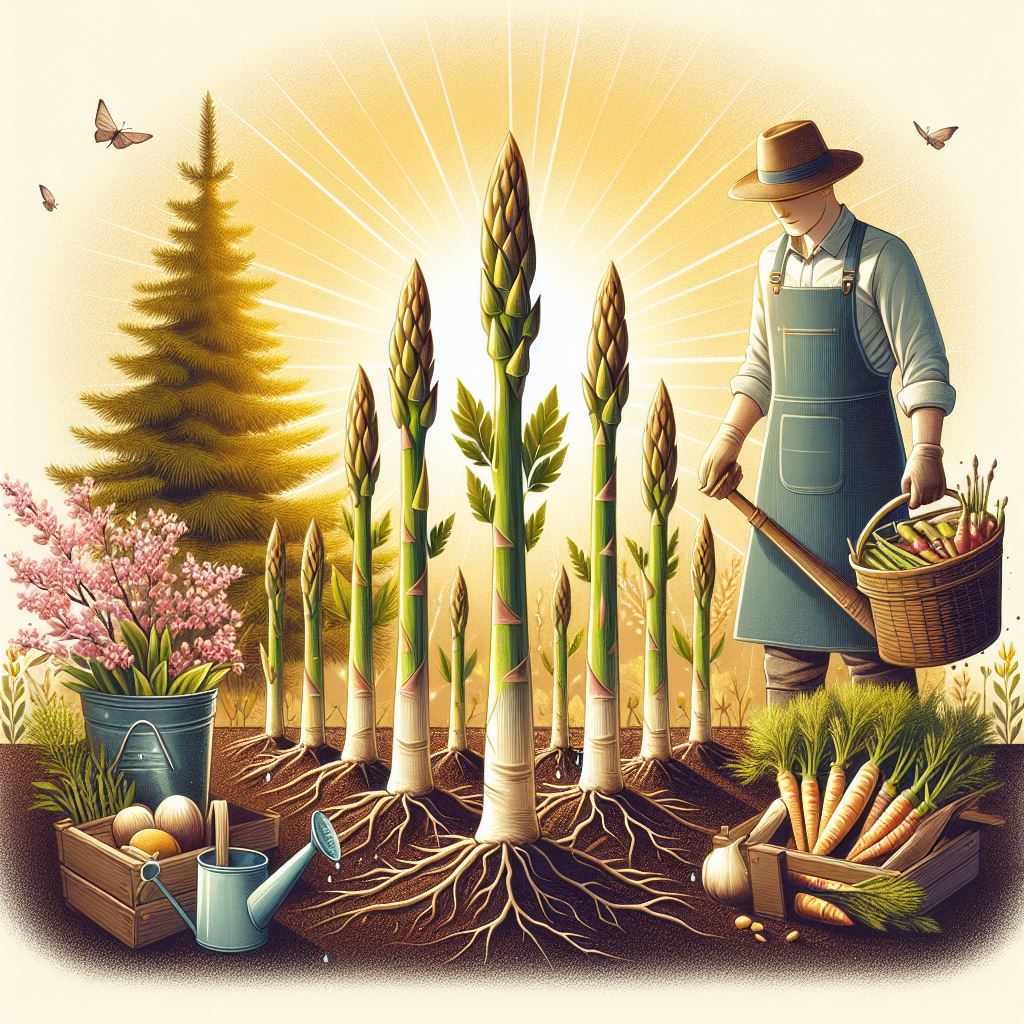 春、アスパラガスの芽が出てくる前にすること – ２年目以降の土作り、水やり
